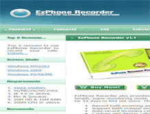 Tablet Screenshot of ezphonerecorder.sunshinesoftsolutions.com
